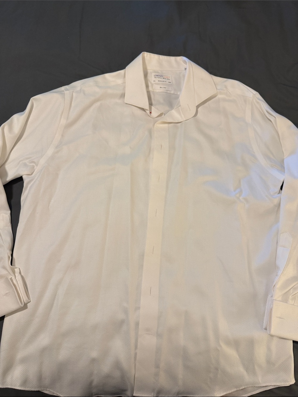 Lorenzo Uomo White Men's Dress Shirt